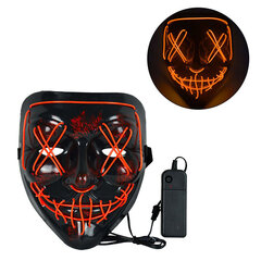 Scary Halloween LED naamio hinta ja tiedot | Naamiaisasut | hobbyhall.fi