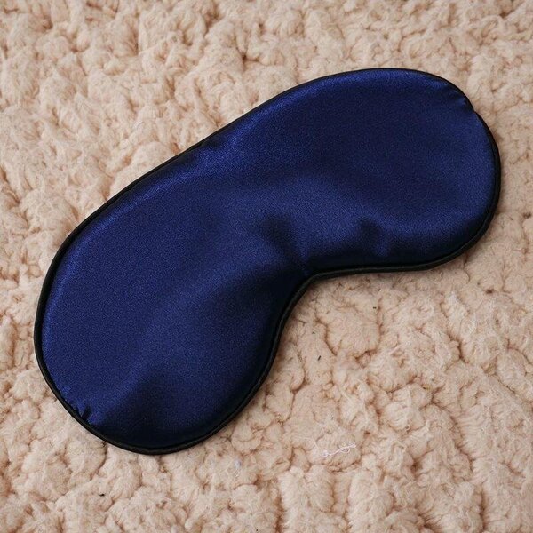 1 kpl Uusi Pure Silk Sleep Eye Eye Mask pehmustettu varjostinsuoja Travel Relax Portable Aid Blindfold silmälappu yöuniin, matkustamiseen, Na