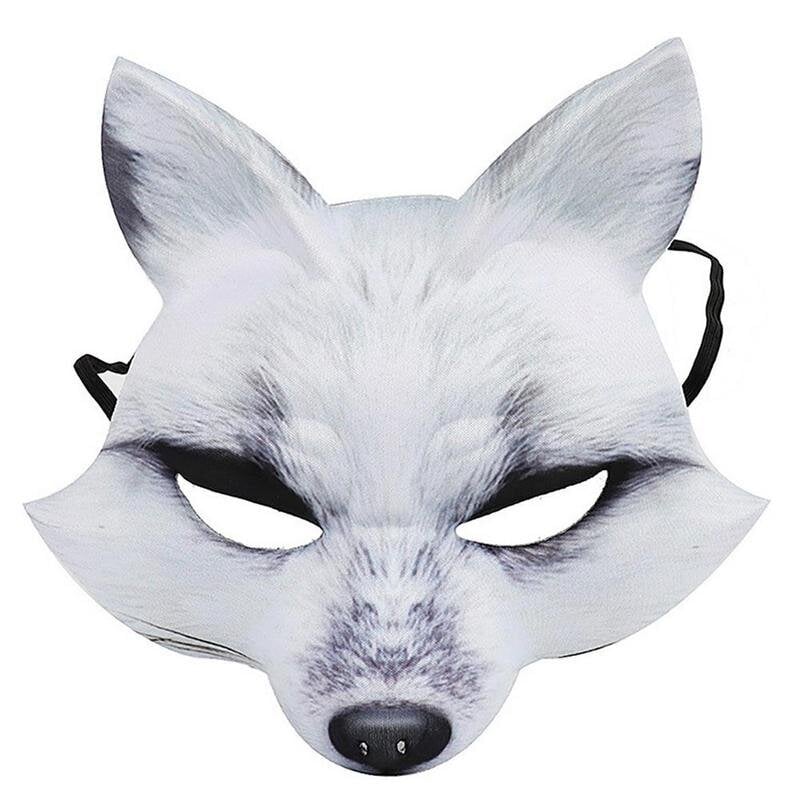 2024Halloween Cosplay Mask Elegant Masques Carnival ripsiväri Props EVA Half Face Cover Fox Mask Fancy Dress Juhlakoristelu hinta ja tiedot | Juhlakoristeet | hobbyhall.fi