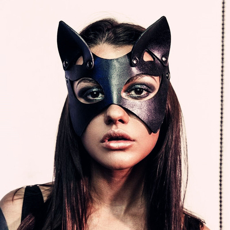 Sexy Bunny Ears Masks Pinkki PU Nahka Naamiais Cosplay Maskit Bondage Valjaat Naisille Asusteet Goottilainen Rekvisiitta Halloween hinta ja tiedot | Juhlakoristeet | hobbyhall.fi