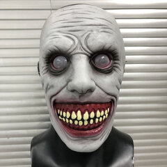 Horror Zombie Mask Cosplay Creppy Biochemical Zombie Half Face Trilleri Rotten Face Monster Latex Masks Halloween-asujen rekvisiitta hinta ja tiedot | Juhlakoristeet | hobbyhall.fi