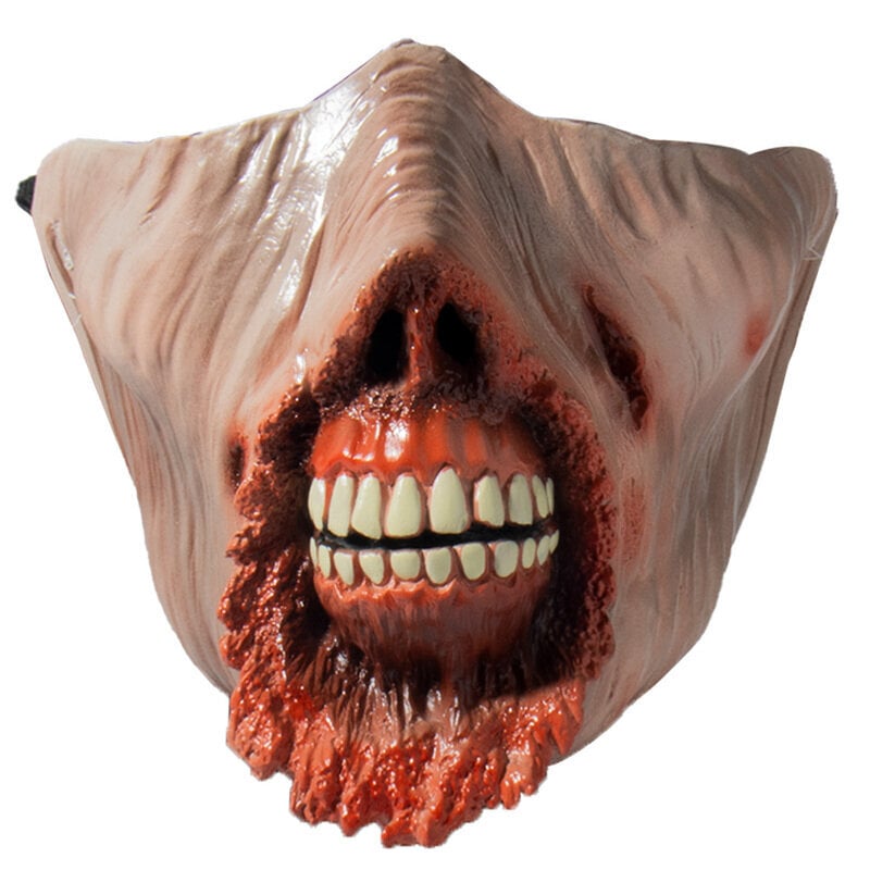 Horror Zombie Mask Cosplay Creppy Biochemical Zombie Half Face Trilleri Rotten Face Monster Latex Masks Halloween-asujen rekvisiitta hinta ja tiedot | Juhlakoristeet | hobbyhall.fi