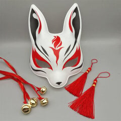 Japanilainen Fox Mask Halloween Party Cosplay Kani Naamiot Tanssimasquerade Festival Pukurekvisiitta pojille Tytöille hinta ja tiedot | Juhlakoristeet | hobbyhall.fi