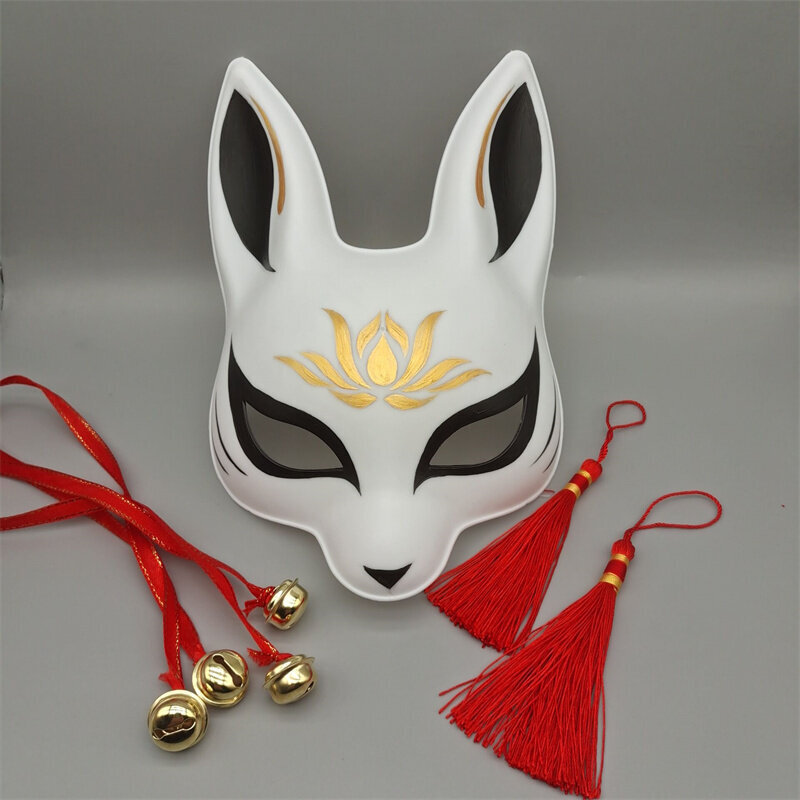 Japanilainen Fox Mask Halloween Party Cosplay Kani Naamiot Tanssimasquerade Festival Pukurekvisiitta pojille Tytöille hinta ja tiedot | Juhlakoristeet | hobbyhall.fi