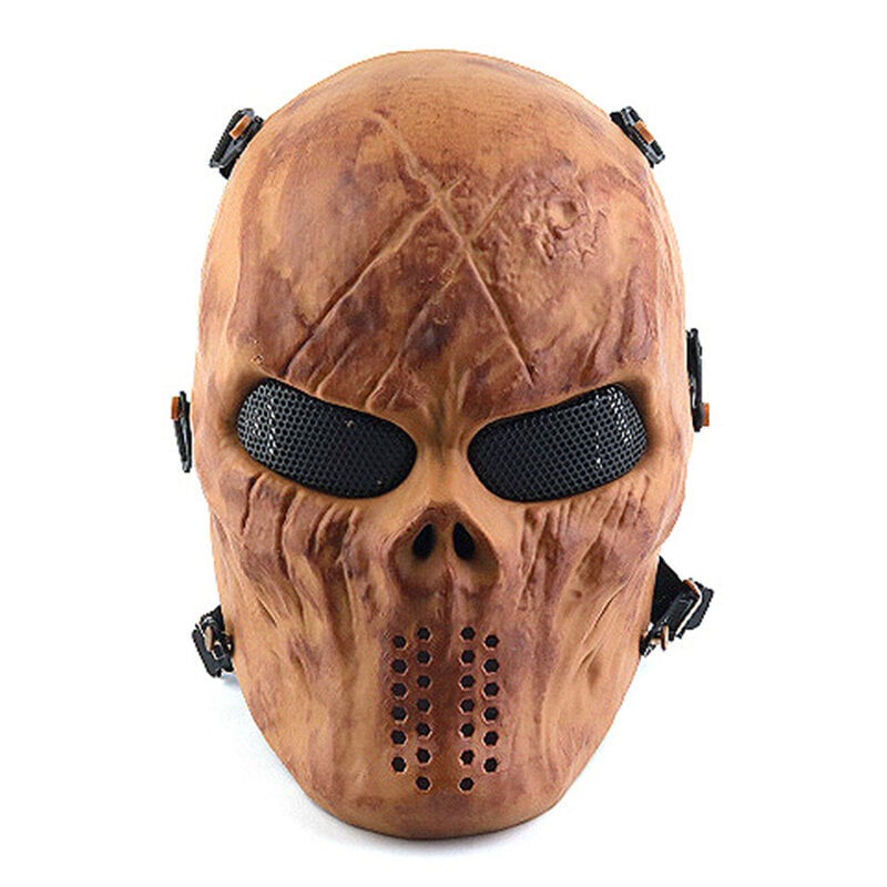 Halloween Chief Skull Mask CS-varusteet Taktiset naamarit Ratsastus koko kasvot Armeijan ulkotaistelujuhlakoristeet Joululahja hinta ja tiedot | Juhlakoristeet | hobbyhall.fi