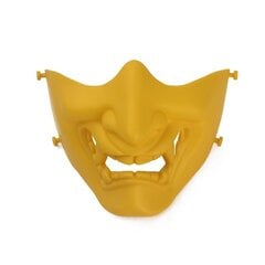 Taktinen puolikasvoinen naamio Evil Demon Monster Kypärä Samurai Hannya Oni Halloween Half Face Outdoor Game Mask Halloween Cosplay hinta ja tiedot | Juhlakoristeet | hobbyhall.fi