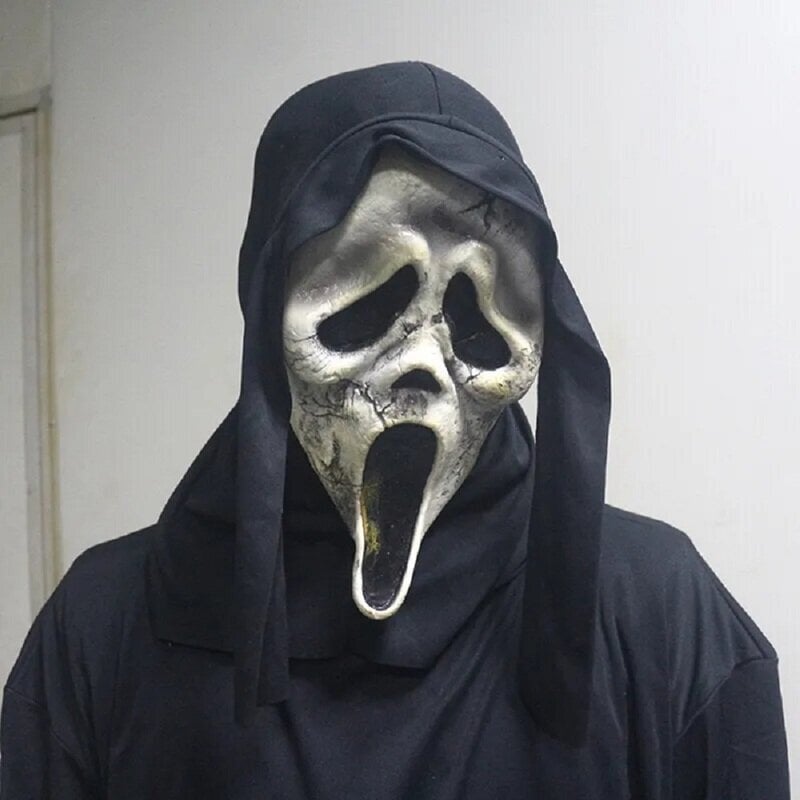 Scream mask elokuva kauhu naamio Halloween tappaja roolipelit aikuisten vaatetarvikkeet rekvisiitta kauhu kallon naamio hinta ja tiedot | Juhlakoristeet | hobbyhall.fi