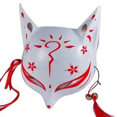 Japanilainen anime-puolinaamio Masquerade Fox Festival -naamio Halloween-juhla Rave Cosplay -rekvisiitta Lahja aikuisille miehille naisille hinta ja tiedot | Juhlakoristeet | hobbyhall.fi