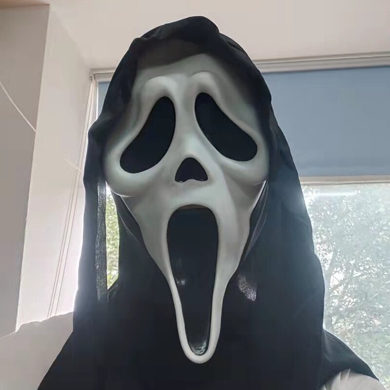 Ghost Face Scream Elokuva Kauhunaamio Halloween Killer Cosplay Aikuisten pukutarvikkeet Rekvisiitta hinta ja tiedot | Juhlakoristeet | hobbyhall.fi