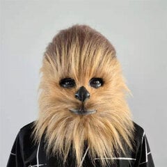 Chewbacca Cosplay-naamio Halloween-juhlapuku Asusteet rekvisiitta Pehmolateksipäähinekäsineet hinta ja tiedot | Juhlakoristeet | hobbyhall.fi