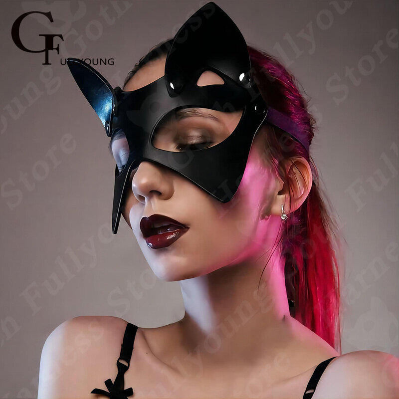 Uutuus Half Eye Bunny Ear Mask Muoti Kasvot Bondage Aikuisten Peli Seksi Vartalohihna Pu Nahkavaljaat Fetish Puku Naamiais Seks hinta ja tiedot | Juhlakoristeet | hobbyhall.fi