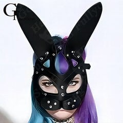 Uutuus Half Eye Bunny Ear Mask Muoti Kasvot Bondage Aikuisten Peli Seksi Vartalohihna Pu Nahkavaljaat Fetish Puku Naamiais Seks hinta ja tiedot | Juhlakoristeet | hobbyhall.fi