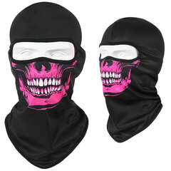 Moottoripyörä Balaclava Skull Print Moto Kokonaamari Tuulenpitävä Hiihto Pään Kaulanlämmitin Pyöräily Biker Huppu Lippalakki Miesten kypärävuori hinta ja tiedot | Juhlakoristeet | hobbyhall.fi