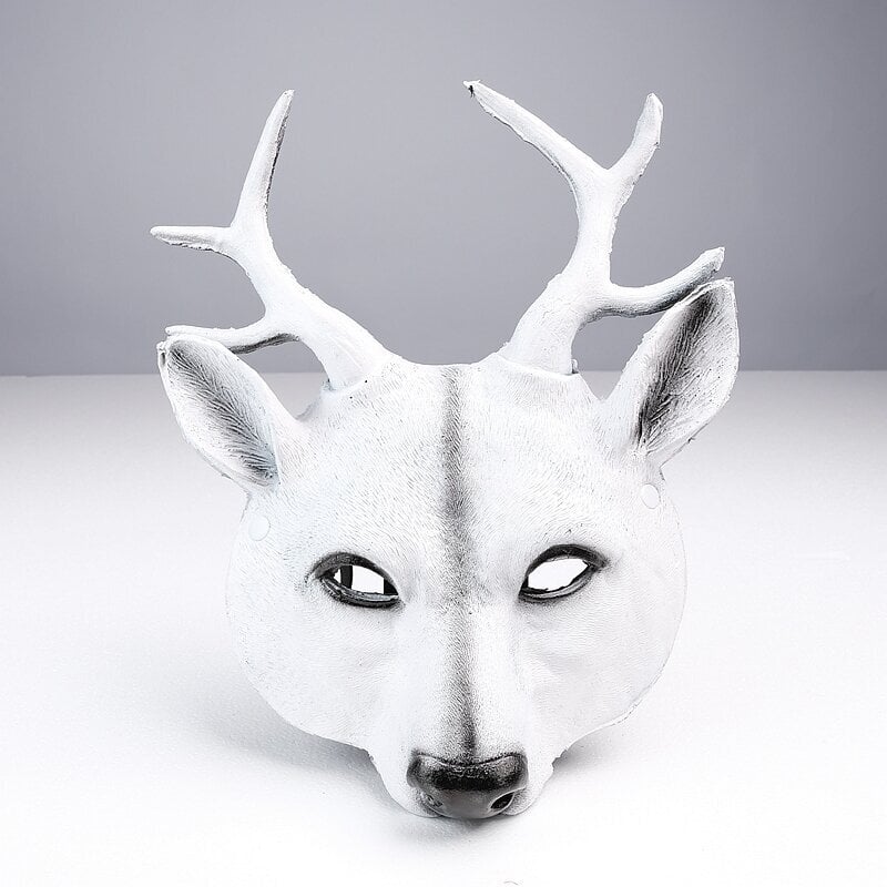 Cosplay Deer Mask 3D Eläinnaamari PU Vaahto Henkilökohtainen lahja Naisille Miehille Carnival Party Rave Club Roolileikkinaamarit hinta ja tiedot | Juhlakoristeet | hobbyhall.fi