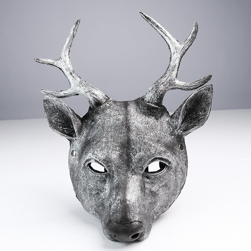 Cosplay Deer Mask 3D Eläinnaamari PU Vaahto Henkilökohtainen lahja Naisille Miehille Carnival Party Rave Club Roolileikkinaamarit hinta ja tiedot | Juhlakoristeet | hobbyhall.fi