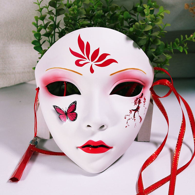 Kiinalaistyyliset naamarit Anime Cosplay-naamio Hanfu-asusteet Carnival Masquerade Mask Halloween -tee-se-itse Sisustus Juhlakoristeet hinta ja tiedot | Juhlakoristeet | hobbyhall.fi