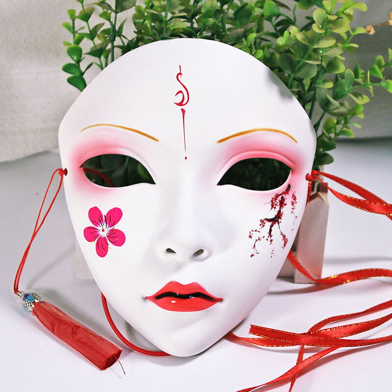 Kiinalaistyyliset naamarit Anime Cosplay-naamio Hanfu-asusteet Carnival Masquerade Mask Halloween -tee-se-itse Sisustus Juhlakoristeet hinta ja tiedot | Juhlakoristeet | hobbyhall.fi