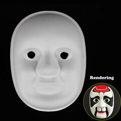 5 Pack Paper Mache Masks Tee-se-itse-maalausnaamio Graffiti Tyhjät naamarit Halloween-asuihin Cosplay Juhlatarvikkeita Kodinsisustus hinta ja tiedot | Juhlakoristeet | hobbyhall.fi