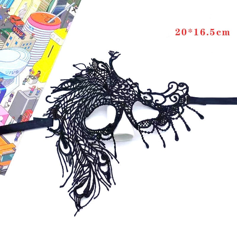 Naisten Hollow Lace Naamiaisnaamio Seksikäs Cosplay Prom Party Rekvisiitta Puku Halloween Naamio Naamio Yökerho Queen Eye Mask hinta ja tiedot | Juhlakoristeet | hobbyhall.fi