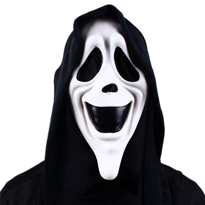 Ghost Face Scream Elokuva Kauhunaamio Halloween Killer Cosplay Aikuisten pukutarvikkeet Rekvisiitta hinta ja tiedot | Juhlakoristeet | hobbyhall.fi