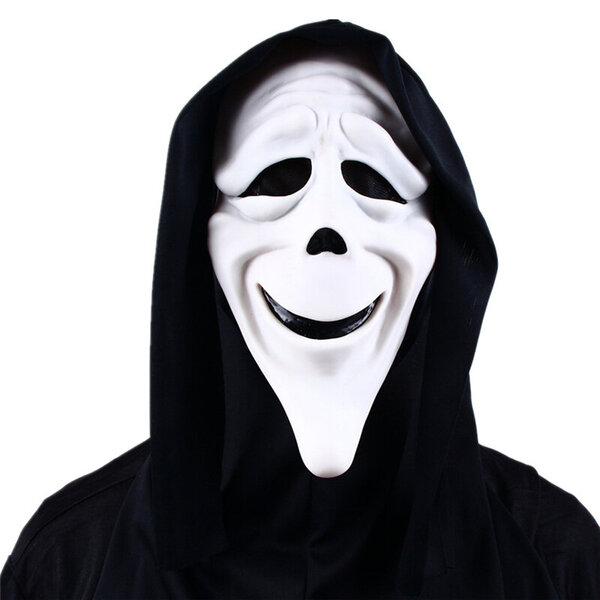 Ghost Face Scream Elokuva Kauhunaamio Halloween Killer Cosplay Aikuisten pukutarvikkeet Rekvisiitta