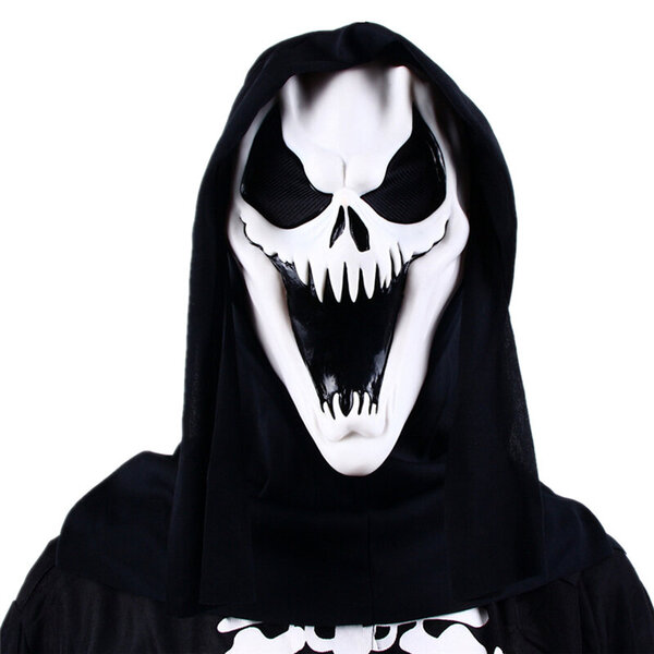 Ghost Face Scream Elokuva Kauhunaamio Halloween Killer Cosplay Aikuisten pukutarvikkeet Rekvisiitta