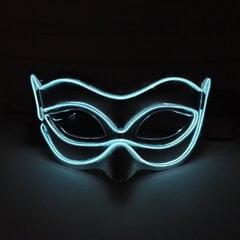 Halloween 10 väriä LED Neon El Wire Mask Cosplay Luminous Fox Mask Tanssijuhlamekko Asusteet hinta ja tiedot | Juhlakoristeet | hobbyhall.fi