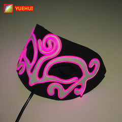 Halloween 10 väriä LED Neon El Wire Mask Cosplay Luminous Fox Mask Tanssijuhlamekko Asusteet hinta ja tiedot | Juhlakoristeet | hobbyhall.fi