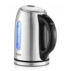 Transa Electronics BoiLed Inox vedenkeitin 2200 W 1,7 l hopea/harmaa hinta ja tiedot | Vedenkeittimet | hobbyhall.fi