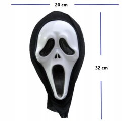 Halloween-naamio CreepX, valkoinen hinta ja tiedot | Naamiaisasut | hobbyhall.fi