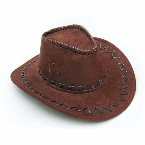 1-osainen Miesten Muoti Cowboy Hattu Mokkanahka Look Wild West Fancy Mekko Musta Uusin Naisten Unisex Hatut Kesä Aurinkohattu hinta ja tiedot | Miesten hatut, huivit ja käsineet | hobbyhall.fi