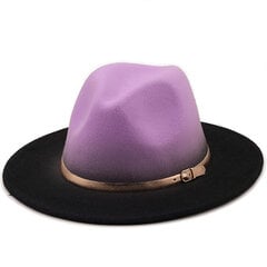 Muoti Unisex Vintage Länsi Cowboy Hattu Klassinen Miesten Brittityylinen Jazz Cap Naisten Leveälierinen Gradientti Suuririerinen Fedora hinta ja tiedot | Miesten hatut, huivit ja käsineet | hobbyhall.fi