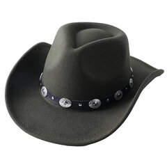 cowboy-hattu lehmän pään asusteet cowboy-hattu yksivärinen huopahattu miehille ja naisille isolierinen ulkohattu ritarihattu hinta ja tiedot | Miesten hatut, huivit ja käsineet | hobbyhall.fi