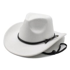 cowboy-hattu naiset Ylelliset tyylikkäät hatut miehille cowgirl jazz fedora suunnittelija cowboy-asusteet herrasmies 2023 hinta ja tiedot | Miesten hatut, huivit ja käsineet | hobbyhall.fi