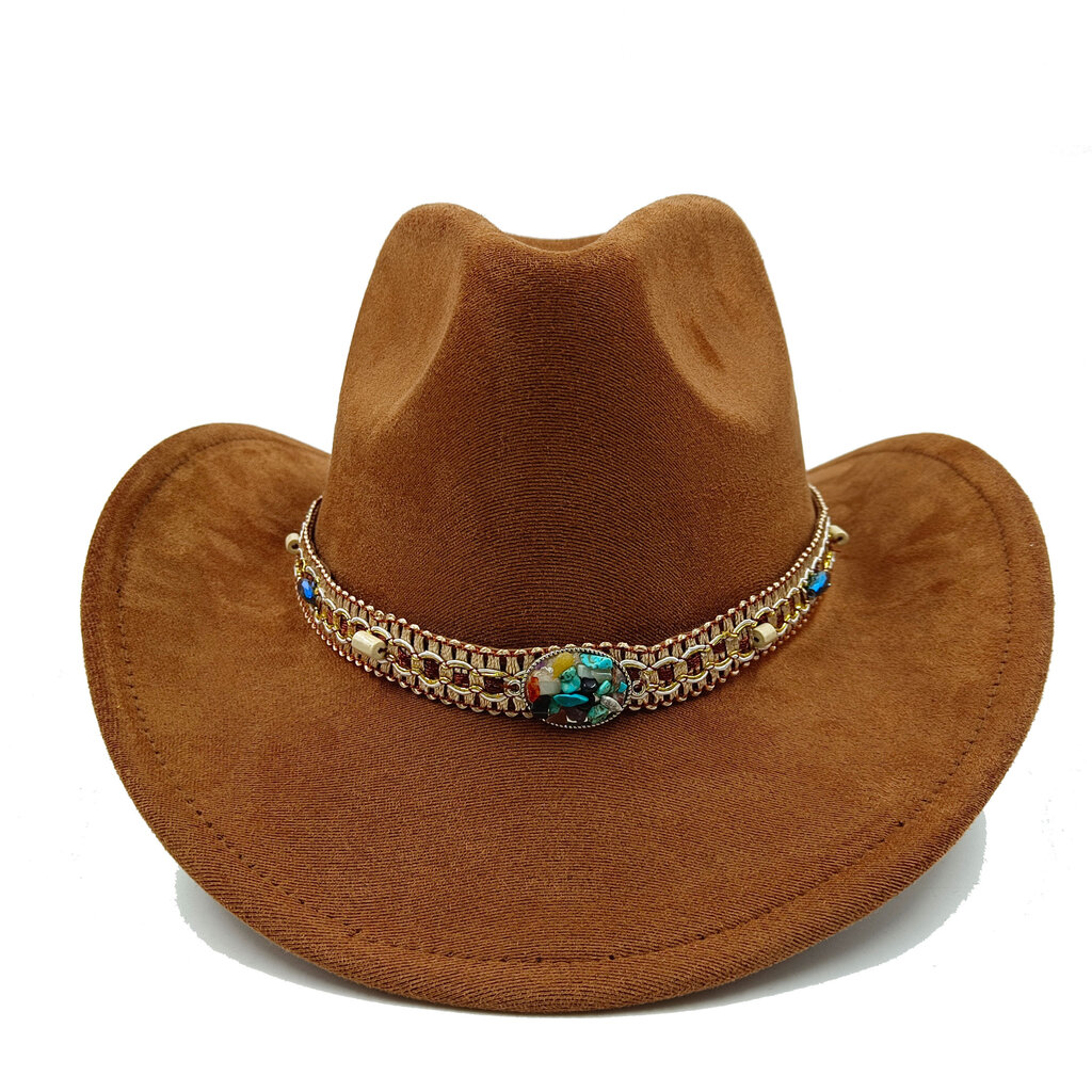 Cowboy-hattu Miesten ja naisten ritarikiharat höyhenet Asusteet Jazz-hattu Sunset Travel Beach Hat Ritarihattu Cowboy-hattu hinta ja tiedot | Miesten hatut, huivit ja käsineet | hobbyhall.fi