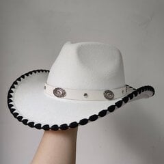 Cowboy Hat Neulottu Edge Eurooppalainen ja Amerikkalainen Jazz Hattu Miesten ja Naisten Jazz Cowboy Hattu Kiipeilyhattu Talvi hinta ja tiedot | Miesten hatut, huivit ja käsineet | hobbyhall.fi