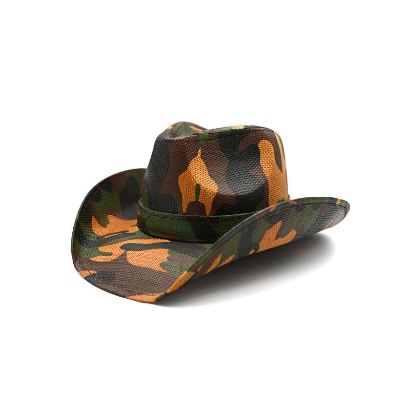 Vintage amerikkalainen länsimainen cowboyhattu kesä olkihattu hengittävä muotitrendi aurinkosuojahattu Panama jazzlippis hinta ja tiedot | Miesten hatut, huivit ja käsineet | hobbyhall.fi