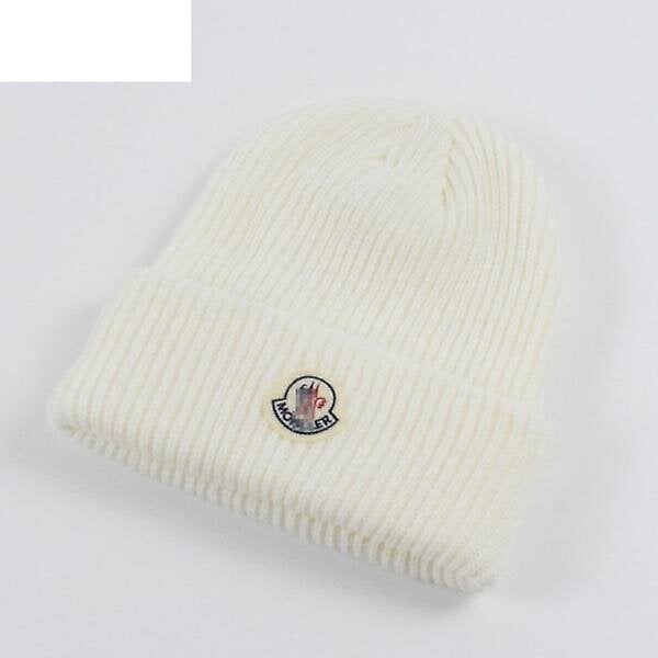 Moncler Knitted Cap Solid Pullover Beanie lämmin hattu hinta ja tiedot | Miesten hatut, huivit ja käsineet | hobbyhall.fi