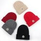 Moncler Knitted Cap Solid Pullover Beanie lämmin hattu hinta ja tiedot | Miesten hatut, huivit ja käsineet | hobbyhall.fi