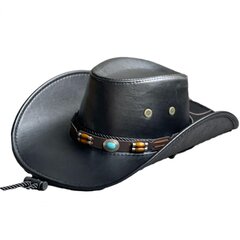 Länsimainen hattu Vintage Western Cowboy -hattu retro etnisellä vyökoristeella Tyylikäs säädettävä mekkohattu miehille Naisten klassikko hinta ja tiedot | Miesten hatut, huivit ja käsineet | hobbyhall.fi