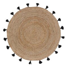 Douceur d'Intérieur Shira -juuttimatto, natural-musta, ø 120 cm hinta ja tiedot | Isot matot | hobbyhall.fi