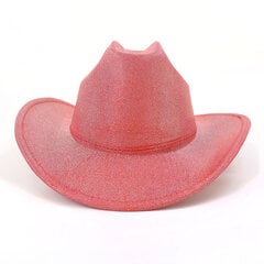 Candy Solid Color Western Cowboy Hattu Miehet Naiset Syksy Kevät Kirkko Jazz Elegantti Vaaleanpunainen Cowgirl Sombrero Lippalakit Ratsastusauringonhattu hinta ja tiedot | Miesten hatut, huivit ja käsineet | hobbyhall.fi