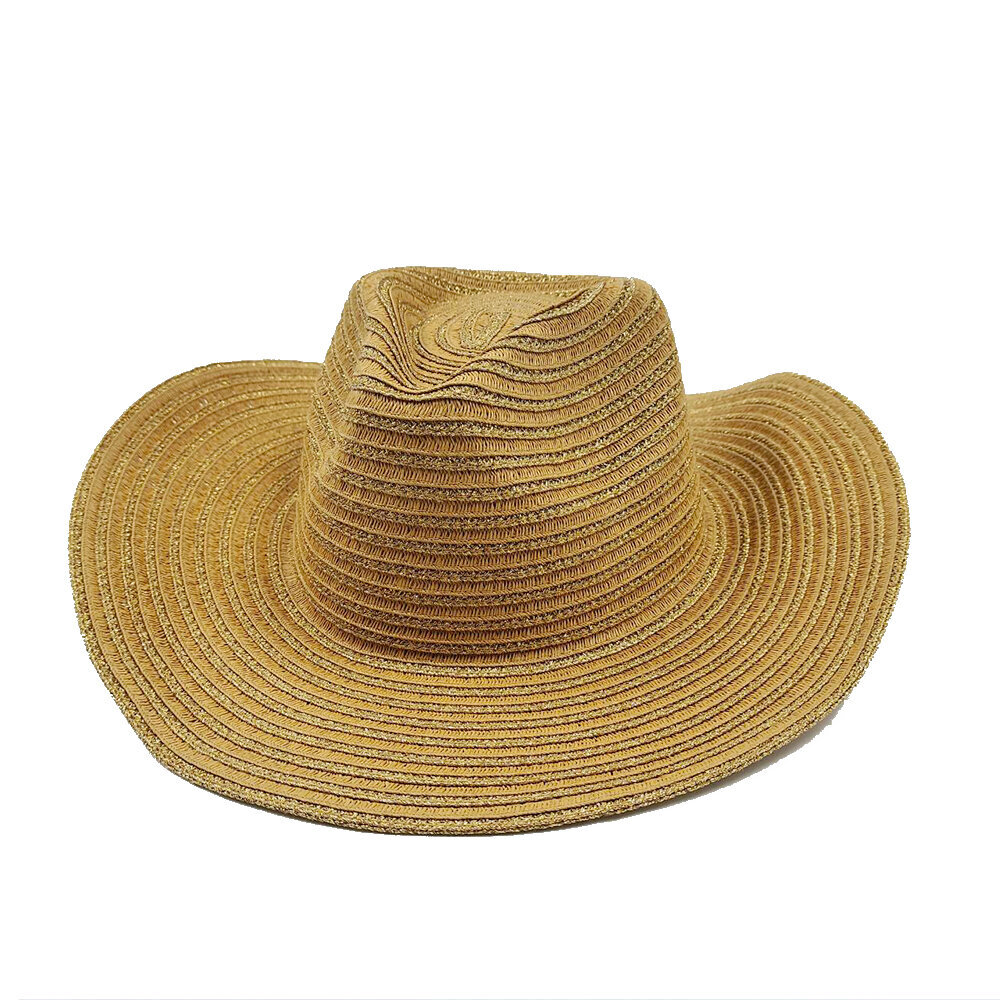 Kesä Ulkoilu Miehet Naiset Käsinkudotut Western Cowboy Paperi Olkihatut Leveälieriset Hengittävät Beach Jazz Cap sombrero vaquero hombre hinta ja tiedot | Miesten hatut, huivit ja käsineet | hobbyhall.fi