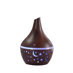 Eteeristen öljyjen diffuusori 130 ml, USB-kostutin Puunjyväinen aromaterapiahajotin, Cool Mist -kostutin 7 värillä LED-valolla kotitoimistoon hinta ja tiedot | Ilmankostuttimet | hobbyhall.fi