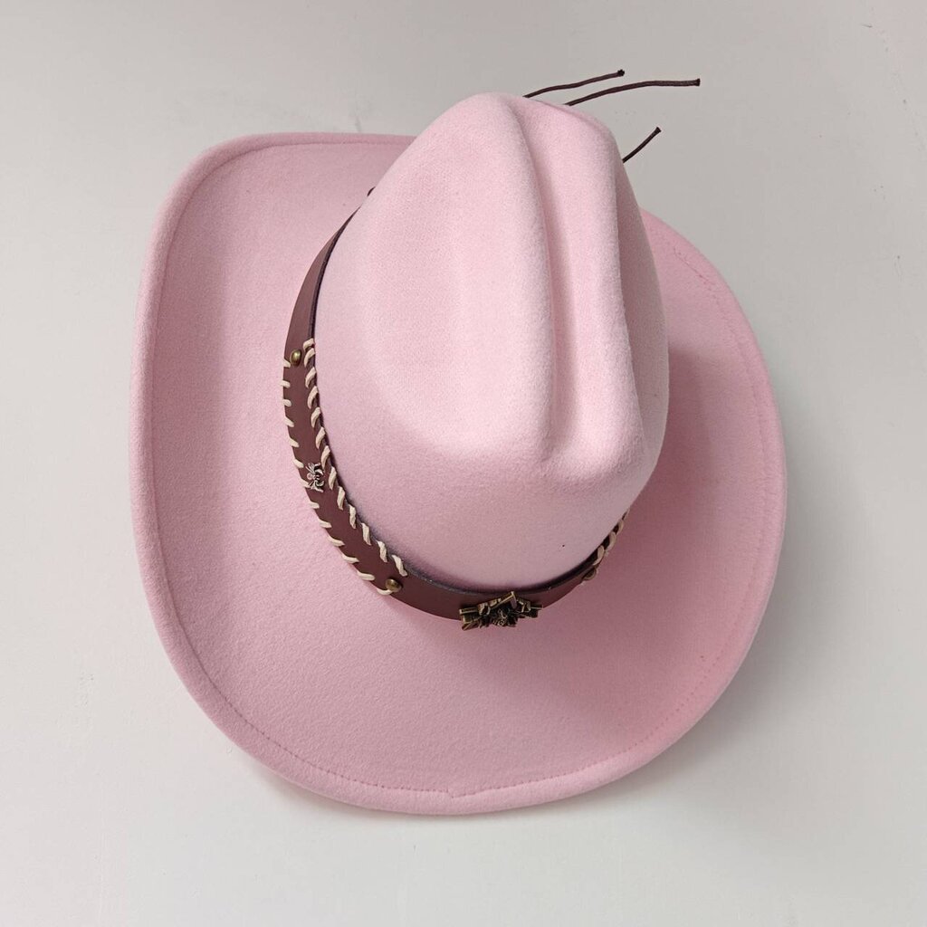 Vaalean violetti miesten cowboy-hattu Länsi-cowboy-hattu Muinainen kuparihattu etiketti kiharareunainen kovera hattu toppi Etninen sombrero hinta ja tiedot | Miesten hatut, huivit ja käsineet | hobbyhall.fi