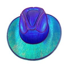 Langaton Disco Valoisa Led Morsian Cowgirl Hattu Hehkuva Valo Baari Lippalakki Polttarille Tarvikkeet Vilkkuvat Neon Länsi Cowboy Hattu hinta ja tiedot | Miesten hatut, huivit ja käsineet | hobbyhall.fi