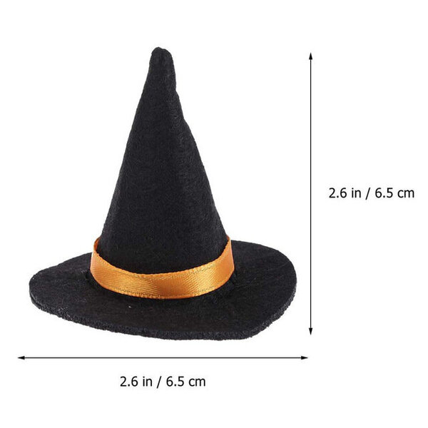 1/6 kpl Mini Witch Hatut Käsintehdyt Viinipullon Sisustus Halloweeniin Koti Tee-se-itse Hiustarvikkeet Askartelu Halloween Juhlatarvikkeet