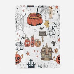 Halloween-peitto - Pehmoinen Halloween-peitto - Viihtyisä flanellinharmaa Halloween-koristelu juhlavuodesohvaan Olohuoneessa 50"x60" tyyli 9 hinta ja tiedot | Peitot | hobbyhall.fi