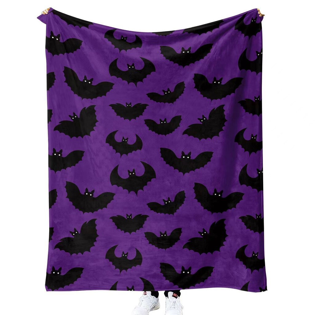 Halloween-peitto - Pehmo Halloween-peitto - Viihtyisä flanellinharmaa Halloween-koristelu juhlavuodesohvaan Olohuoneessa 50"x60" Tyyli 63 hinta ja tiedot | Peitot | hobbyhall.fi