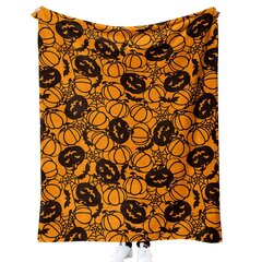 Halloween-peitto - Pehmo Halloween-peitto - Viihtyisä flanellinharmaa Halloween-koristelu juhlavuodesohvaan Olohuoneessa 50"x60" Tyyli 68 hinta ja tiedot | Peitot | hobbyhall.fi